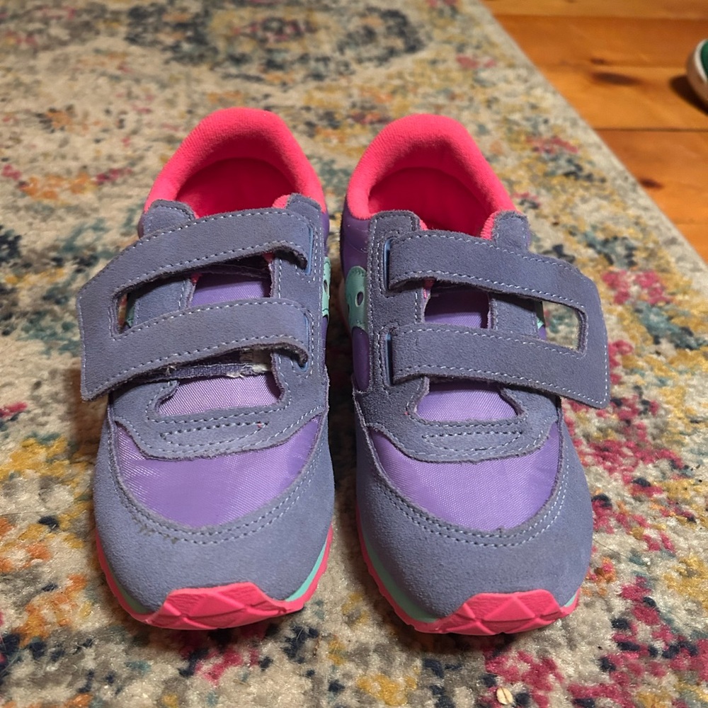 Kid’s Purple and Pink Saucony Sneakers